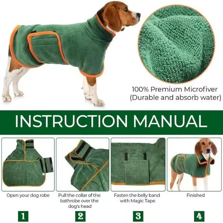 EZ-Dry™ Dog Drying Coat