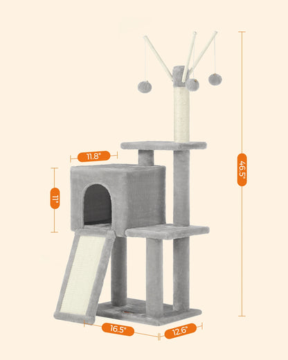 46.5-Inch Cat Play Tower